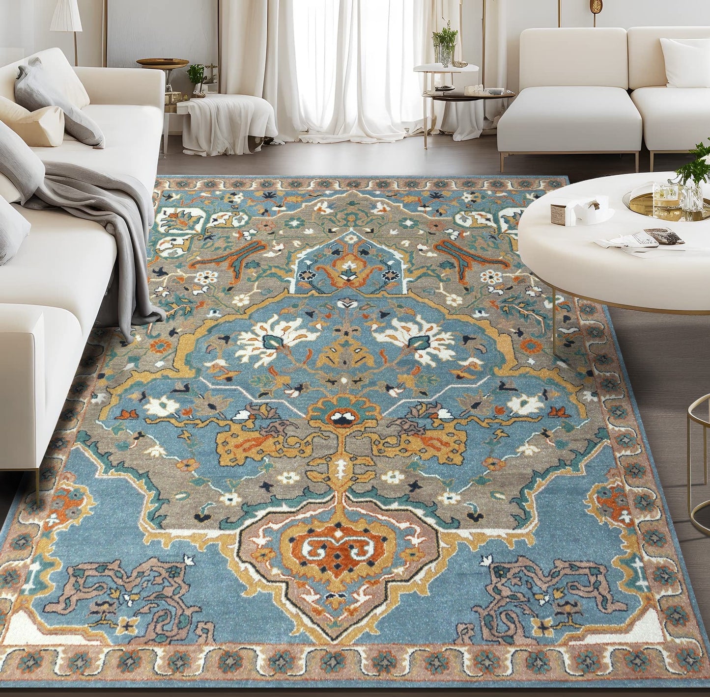 Sultanabad Heriz Blue