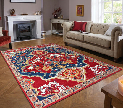 Sultanabad Heriz Multi Red