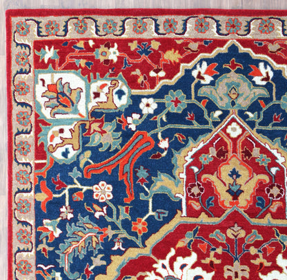 Sultanabad Heriz Multi Red