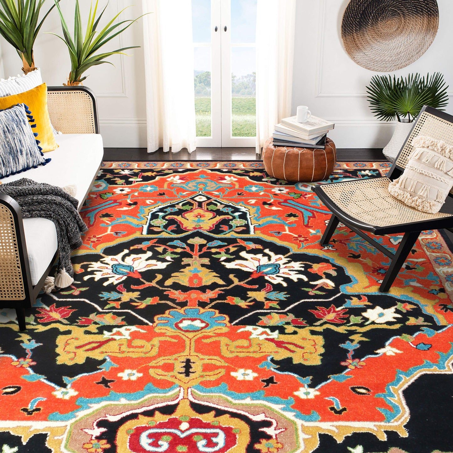 Sultanabad Heriz Multi Blue