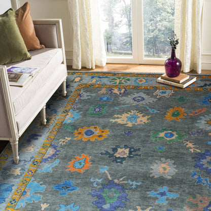 Hand-Knotted Woolen Area Rug 4929 (9x12)  4.5-22 Tarkeys