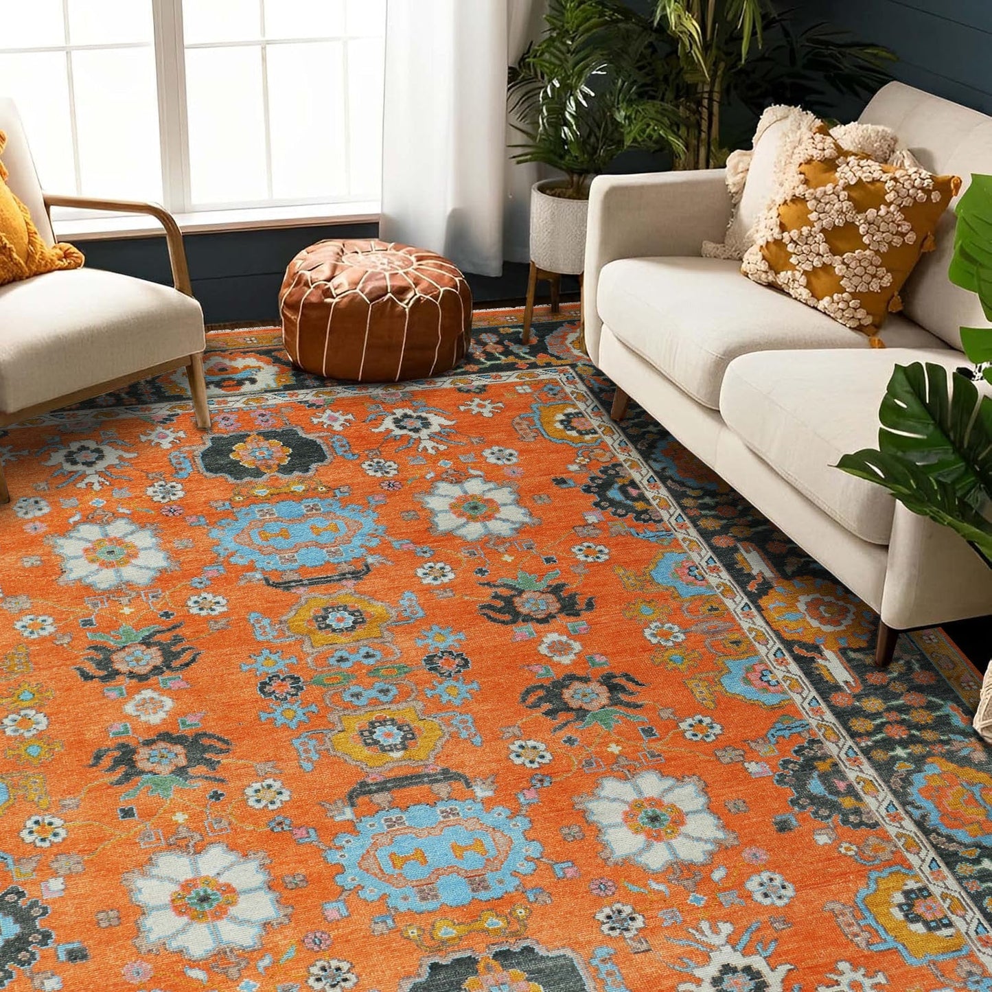 Knotted Area Rug Woolen 4926 (9x12) Tarkey