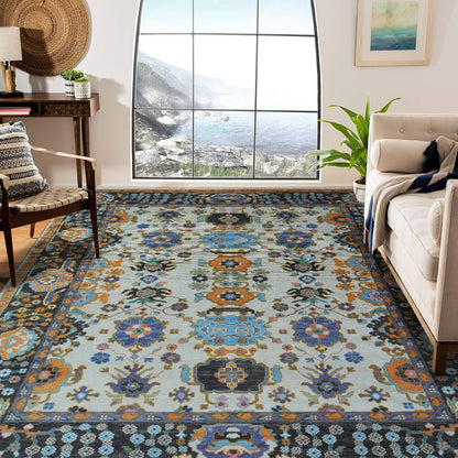 Knotted Area Rug Woolen 4925 (9x12) Tarkey