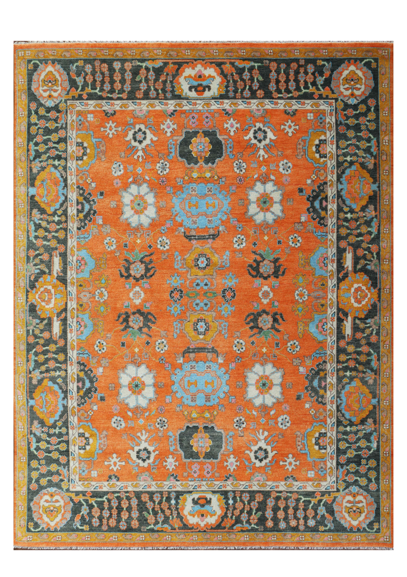 Knotted Area Rug Woolen 4926 (9x12) Tarkey