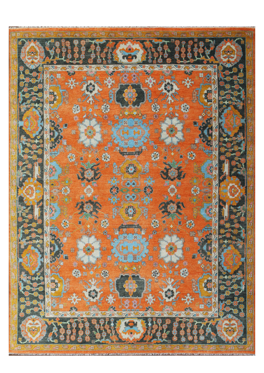 Knotted Area Rug Woolen 4926 (9x12) Tarkey