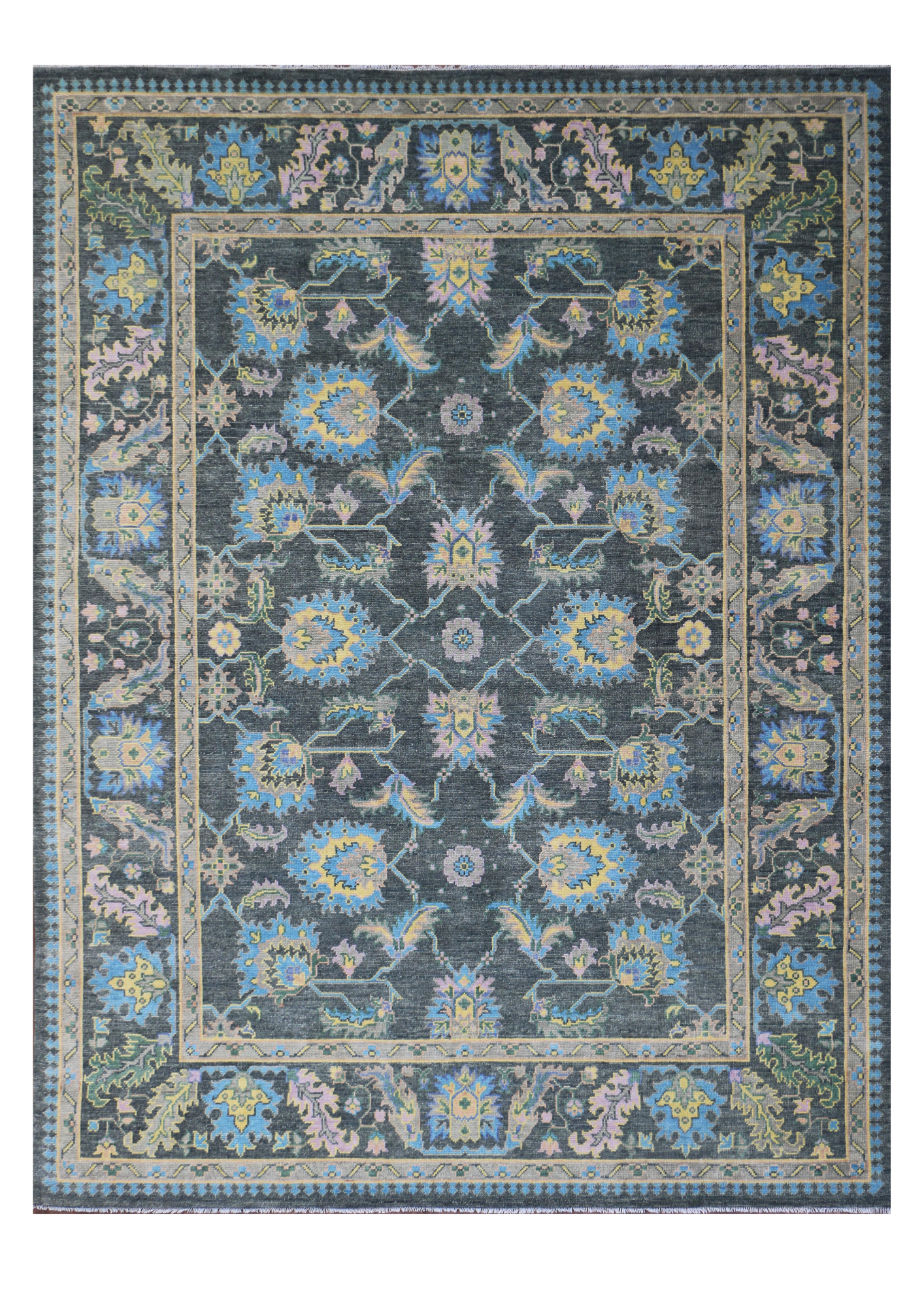 Hand-Knotted Area Rug Woolen 4928 (9x12) Tarkeys