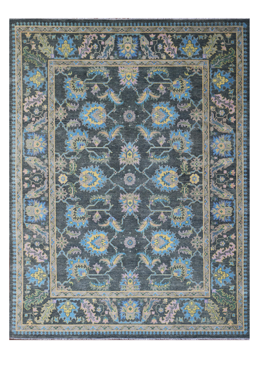 Hand-Knotted Area Rug Woolen 4928 (9x12) Tarkeys
