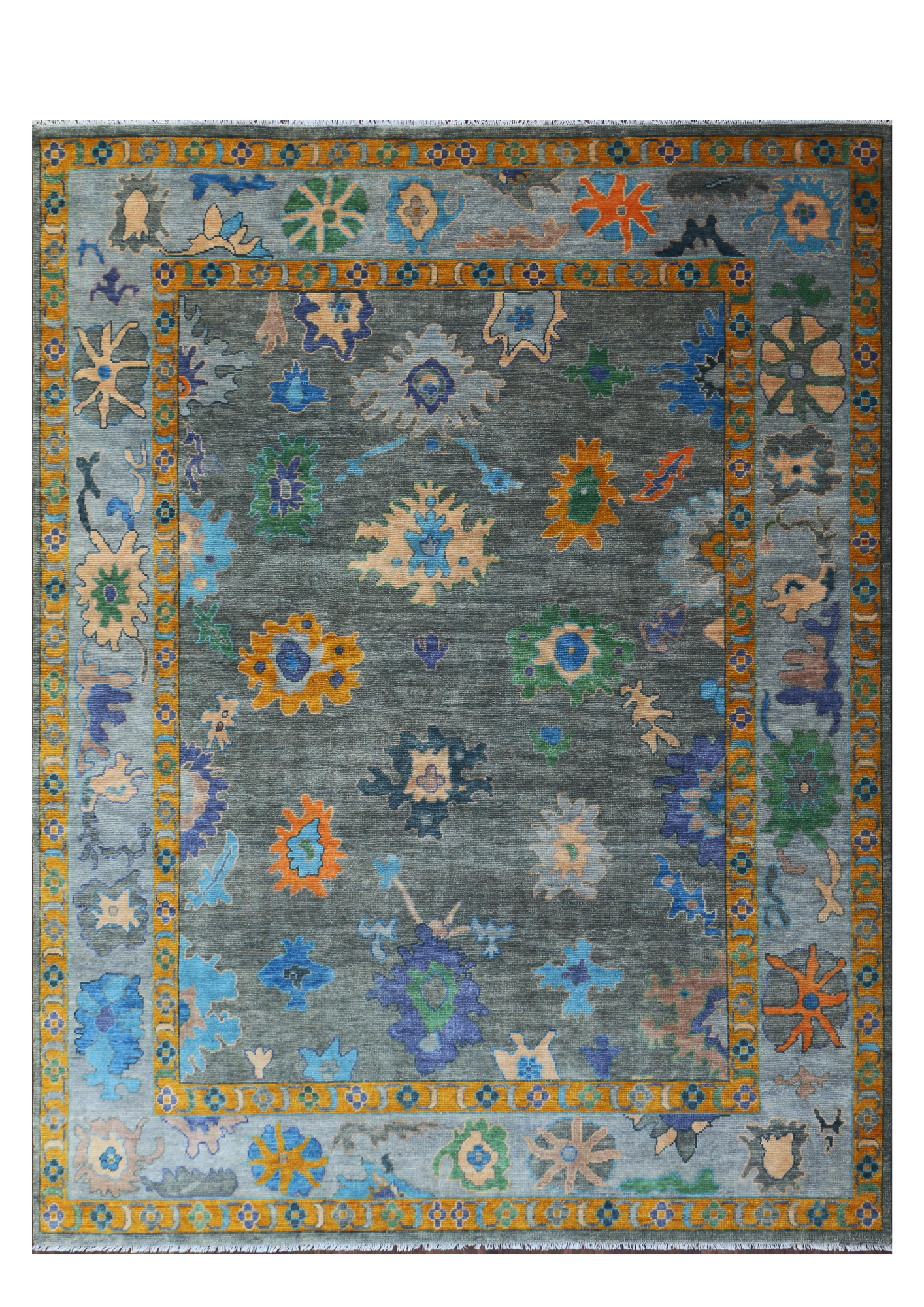 Hand-Knotted Woolen Area Rug 4929 (9x12)  4.5-22 Tarkeys