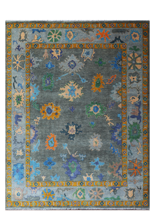 Hand-Knotted Woolen Area Rug 4929 (9x12)  4.5-22 Tarkeys