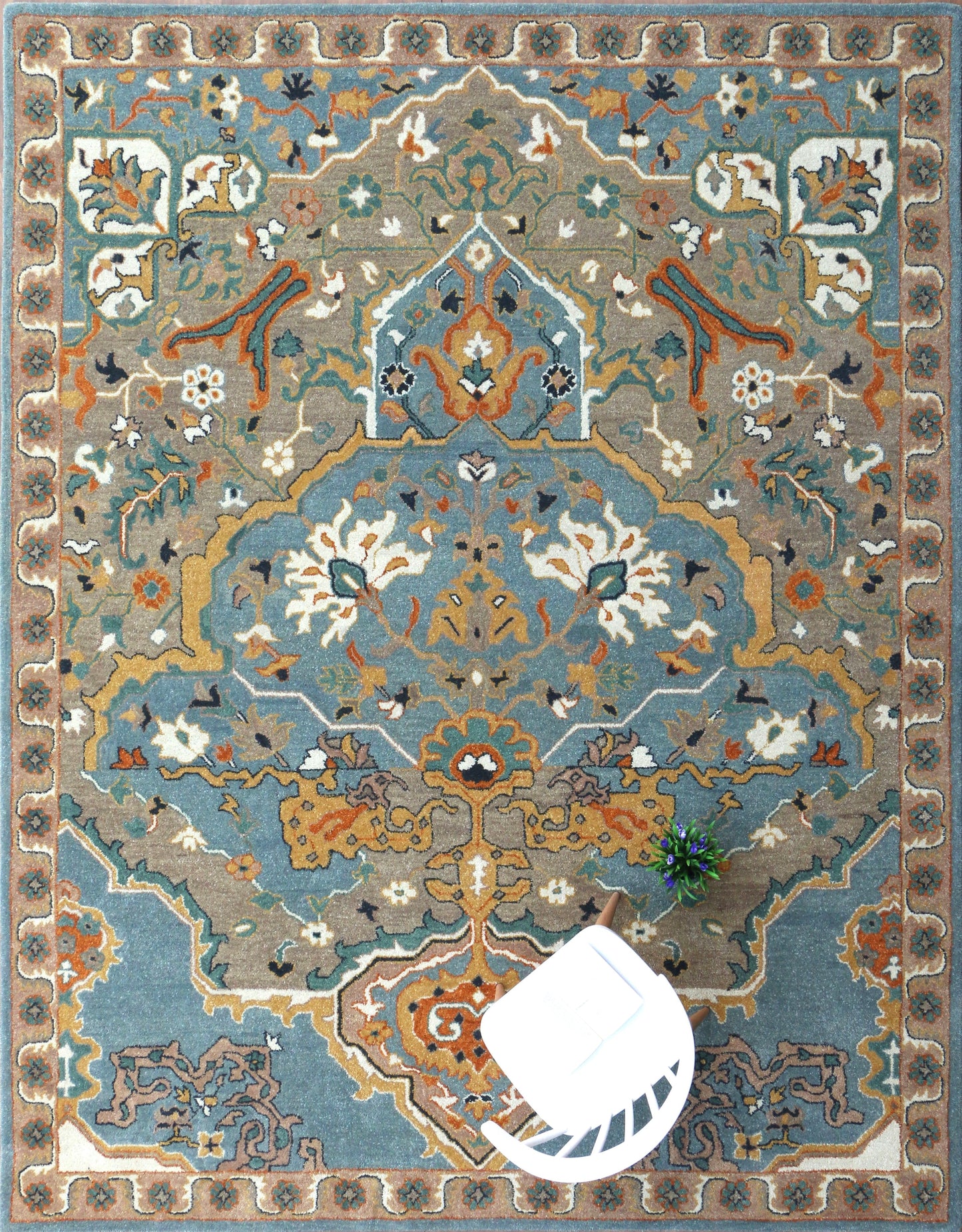 Sultanabad Heriz Blue