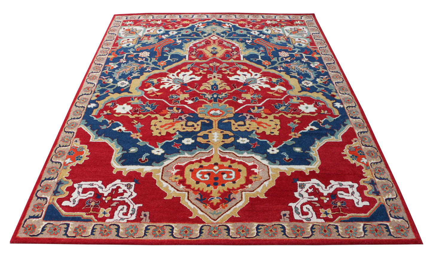 Sultanabad Heriz Multi Red