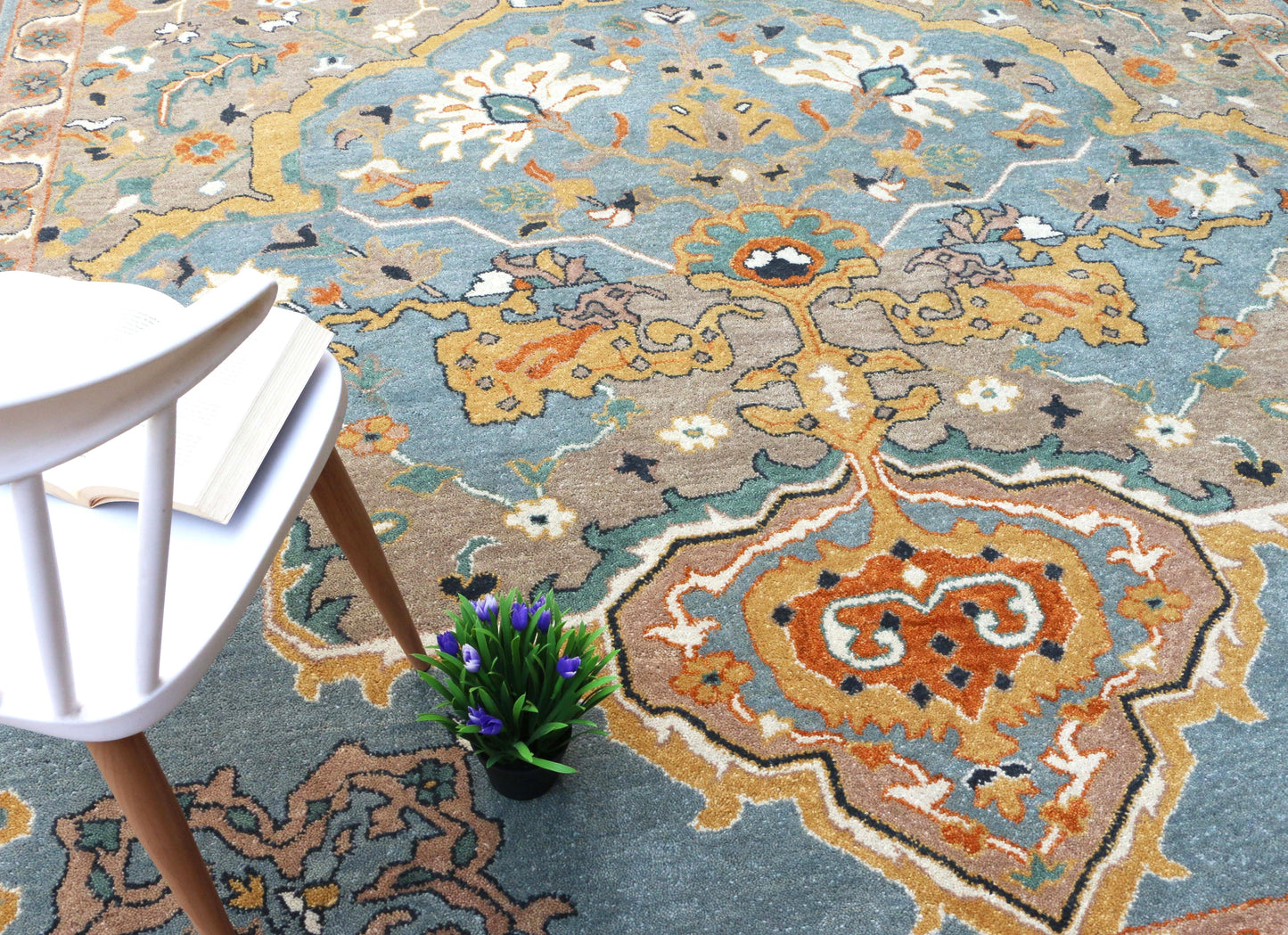 Sultanabad Heriz Blue