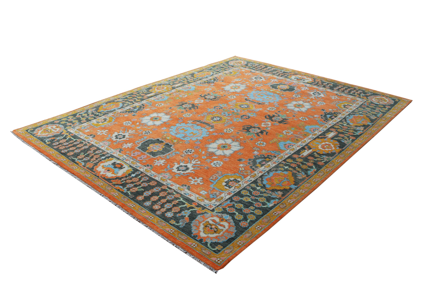 Knotted Area Rug Woolen 4926 (9x12) Tarkey