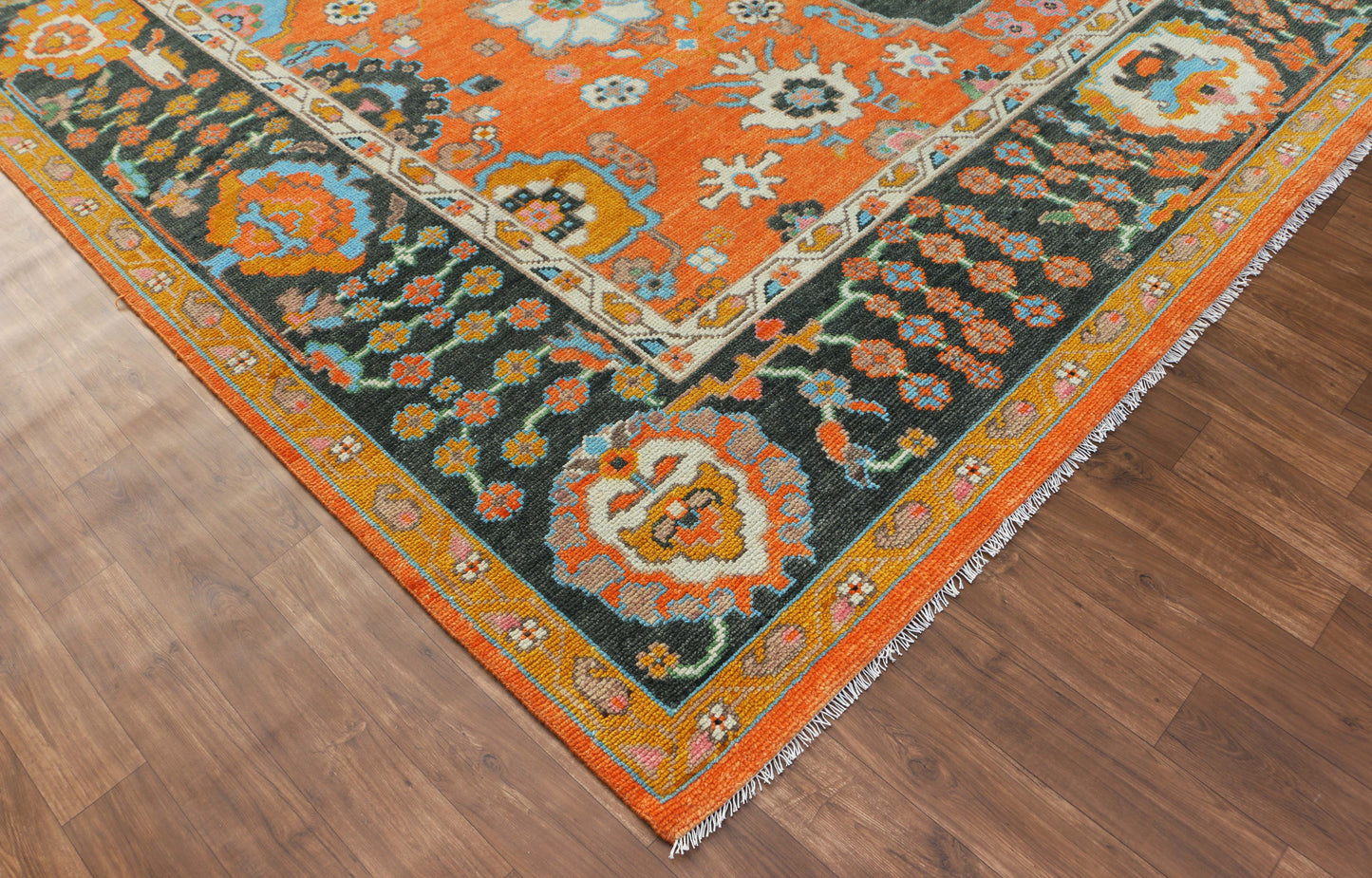 Knotted Area Rug Woolen 4926 (9x12) Tarkey