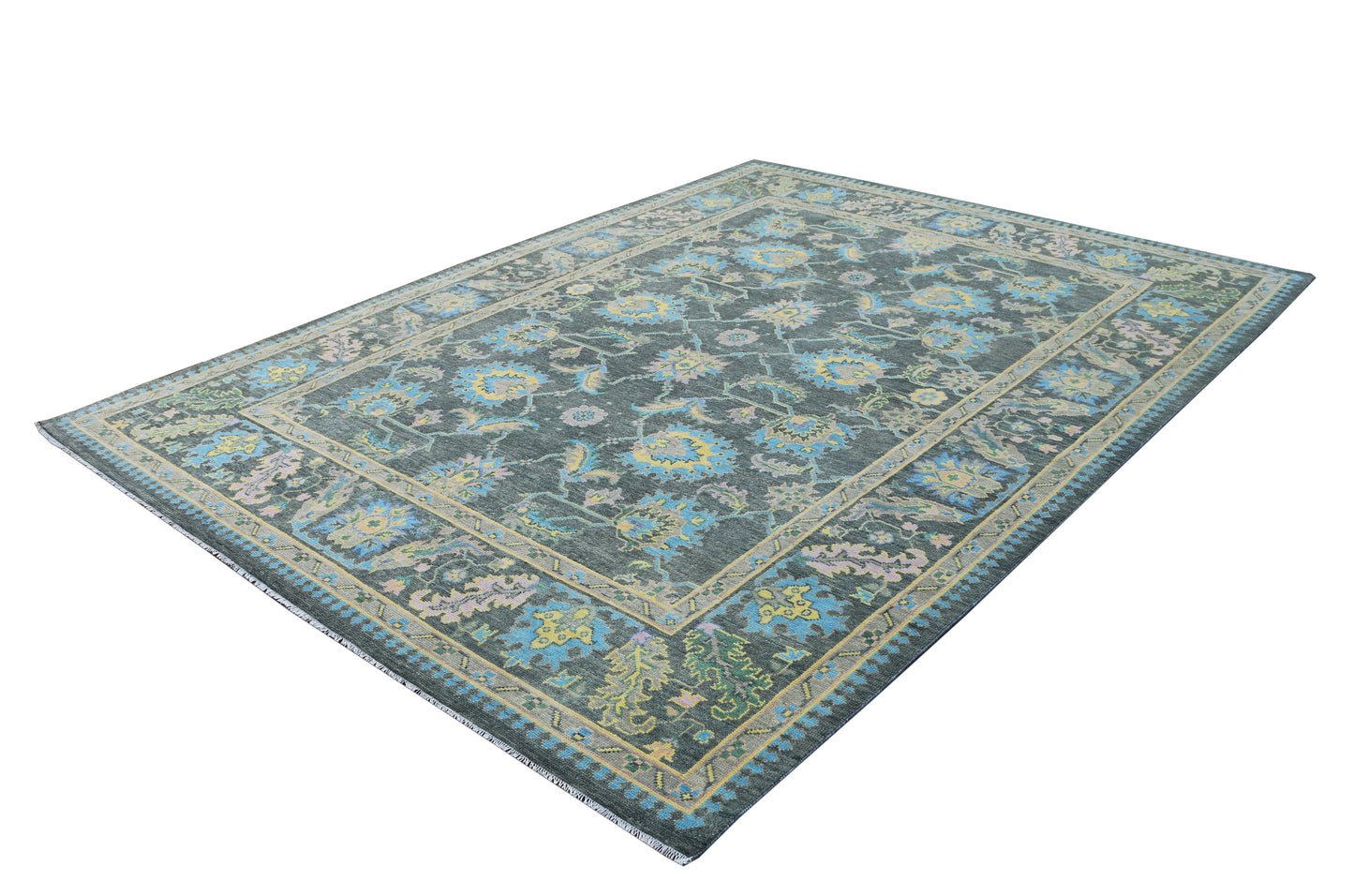 Hand-Knotted Area Rug Woolen 4928 (9x12) Tarkeys