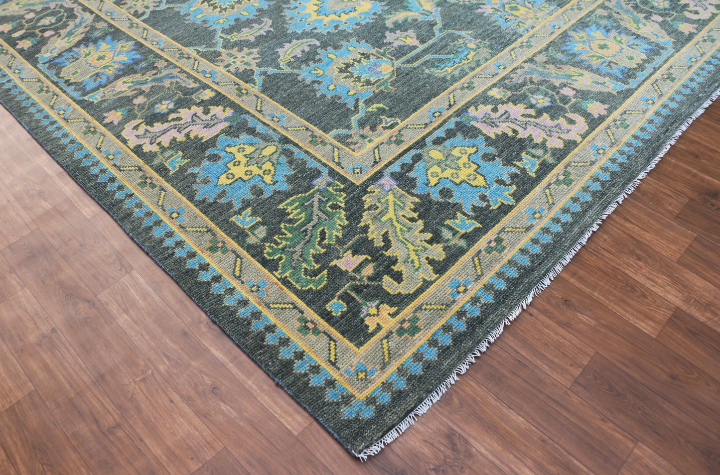 Hand-Knotted Area Rug Woolen 4928 (9x12) Tarkeys