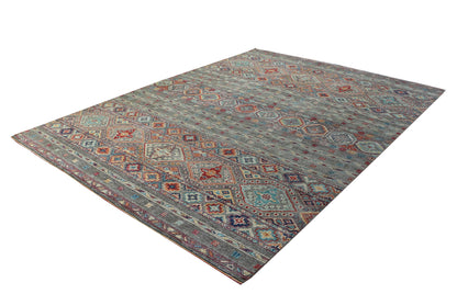 Hand-Knotted Area Rug Woolen 4931 (9x12) 3-20  Vintage