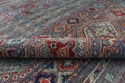 Hand-Knotted Area Rug Woolen 4931 (9x12) 3-20  Vintage