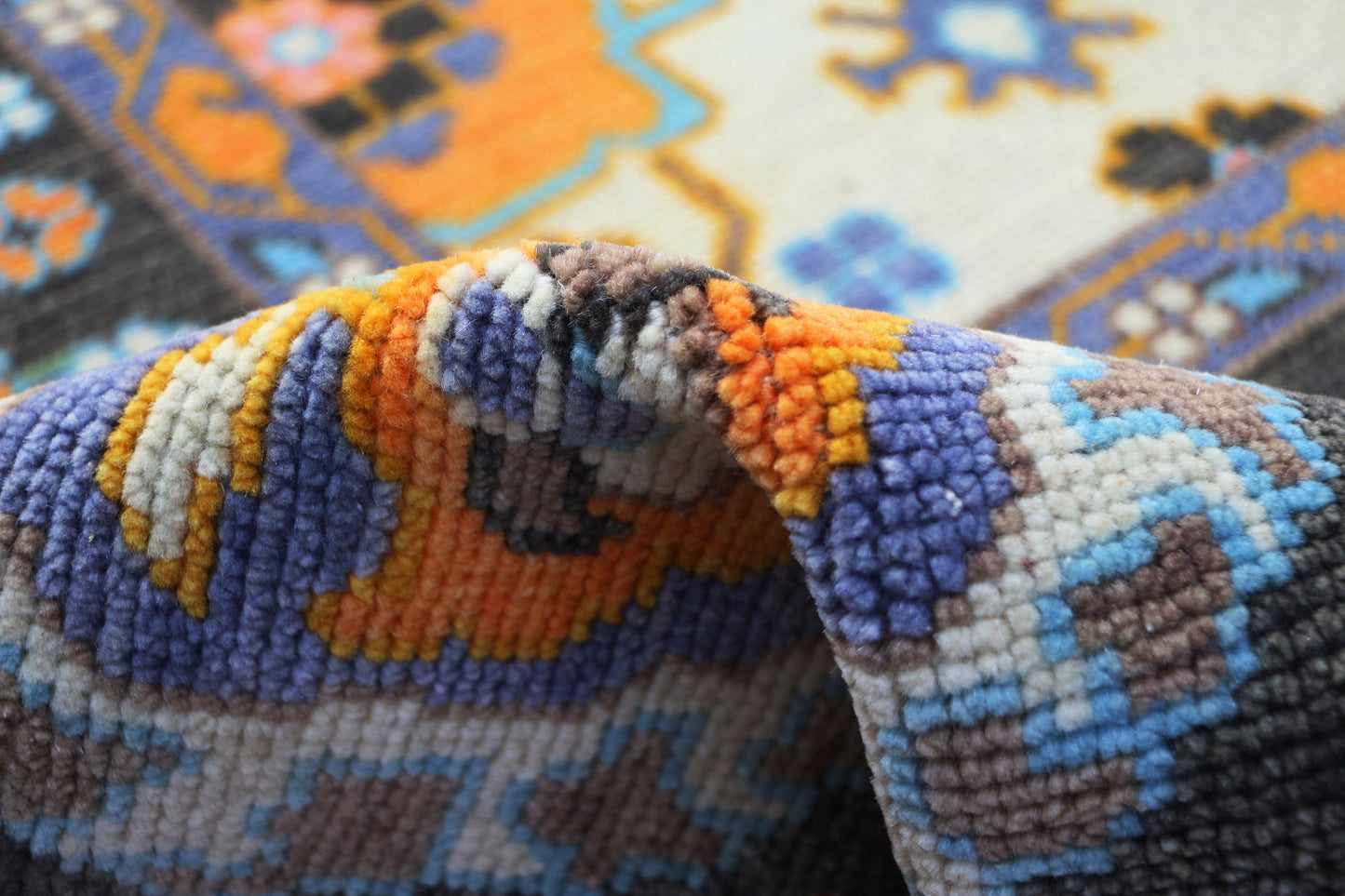 Knotted Area Rug Woolen 4925 (9x12) Tarkey