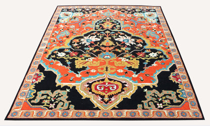 Sultanabad Heriz Multi Blue