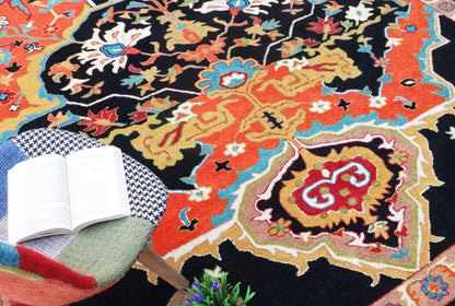 Sultanabad Heriz Multi Blue