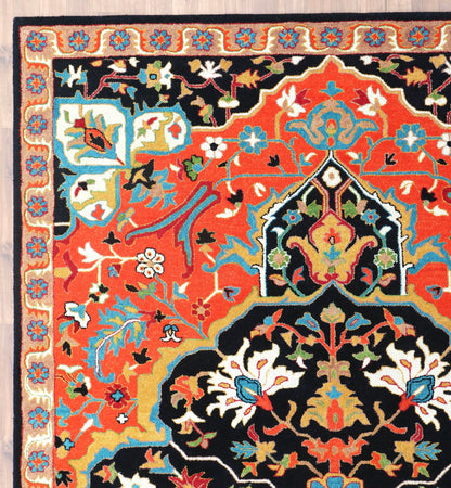 Sultanabad Heriz Multi Blue