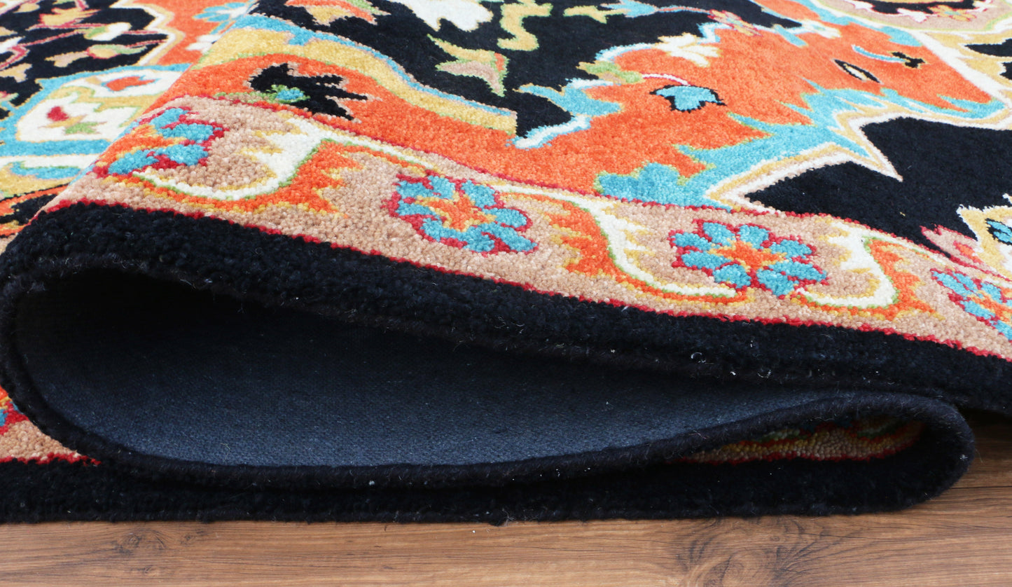 Sultanabad Heriz Multi Blue